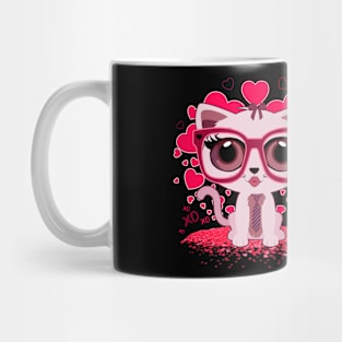 Valentine's Day Kitten Mug